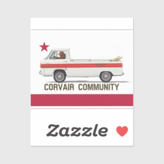 Corvair Community California Rampy Flag Sticker