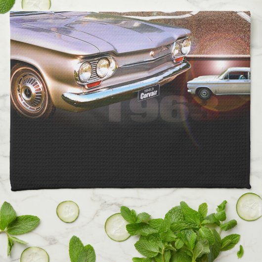 Corvair Kitchen Towel-Route 66 Theedoek (Gevouwen)