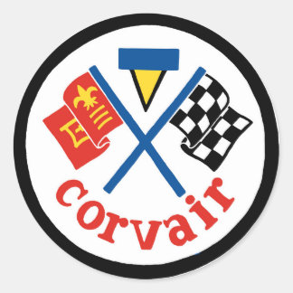 Corvair  Patch 2 kleuren/zwarte Stickers