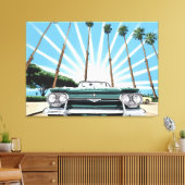 Corvair Pop Art Canvas Afdruk (Insitu (Woonkamer))