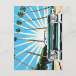 Corvair Pop Art Palm Tree Briefkaart