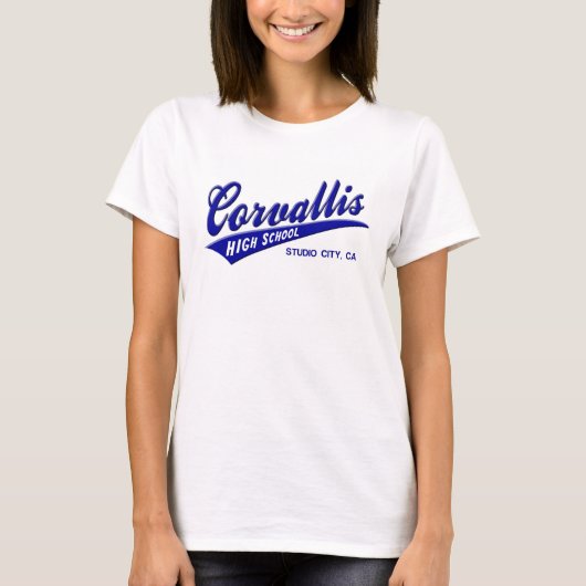 Corvallis High School Studio City California T-shirt (Voorkant)