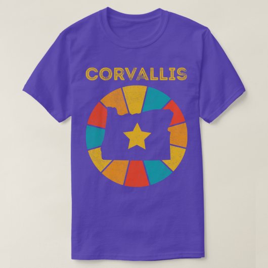 Corvallis Oregon  Distress Souvenir 1 T-shirt (Design voorkant)