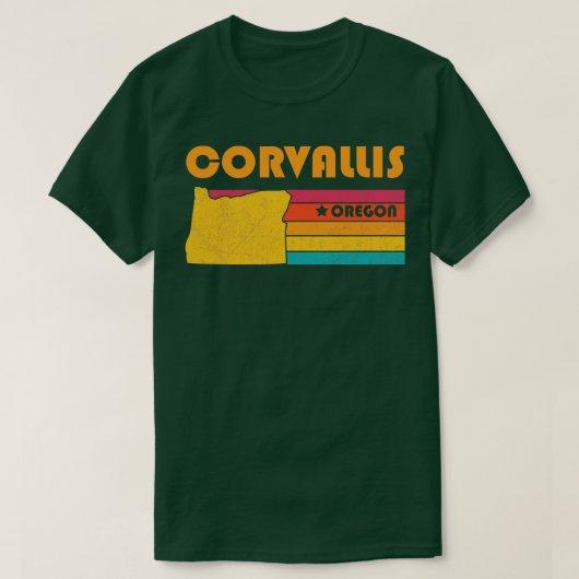 Corvallis Oregon  Verdrietig Souvenir T-shirt (Design voorkant)