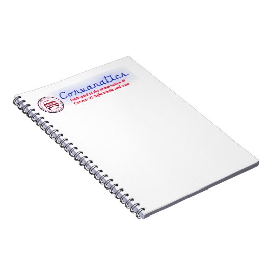 Corvanatics Journal Notitieboek (Rechterzijde)