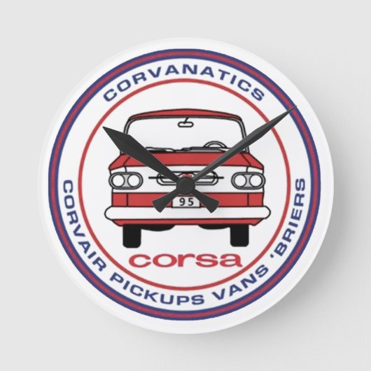 Corvanatics-klok Ronde Klok (Voorkant)