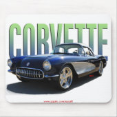 Corvette 1956 muismat (Voorkant)