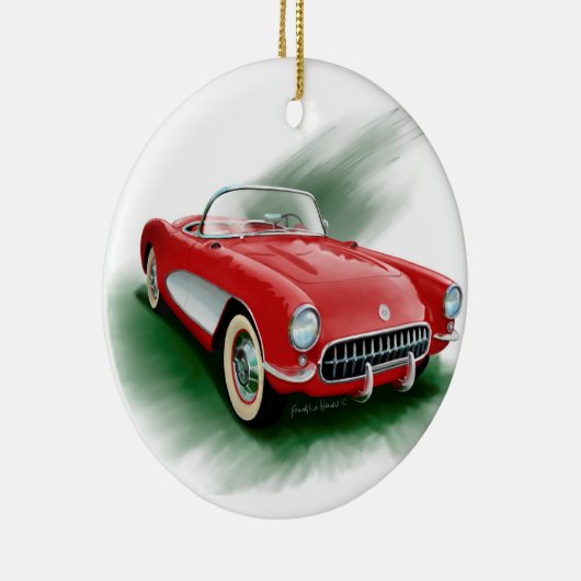 Corvette 1957 keramisch ornament (Rechts)
