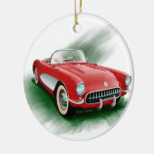Corvette 1957 keramisch ornament (Links)