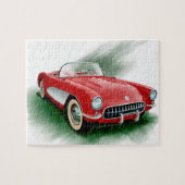 Corvette 1957 legpuzzel (Horizontaal)