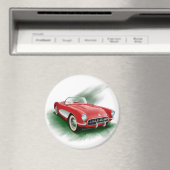 Corvette 1957 magneet (Insitu (Vaatwasser))