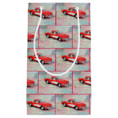 Corvette 1957 op de routekaart klein cadeauzakje (Voorkant)