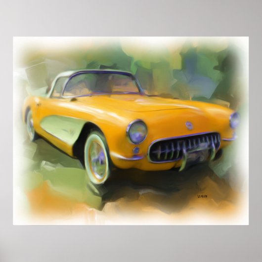 Corvette 1957 poster (Voorkant)