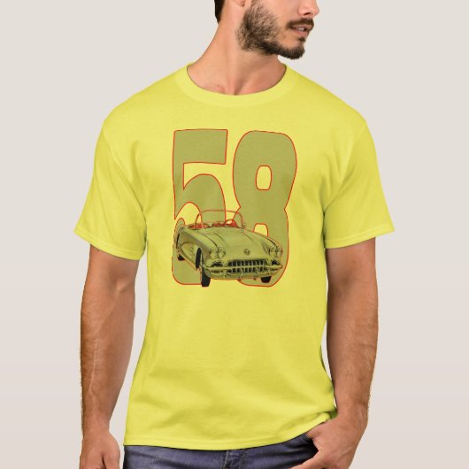 Corvette 1958 t-shirt (Voorkant)