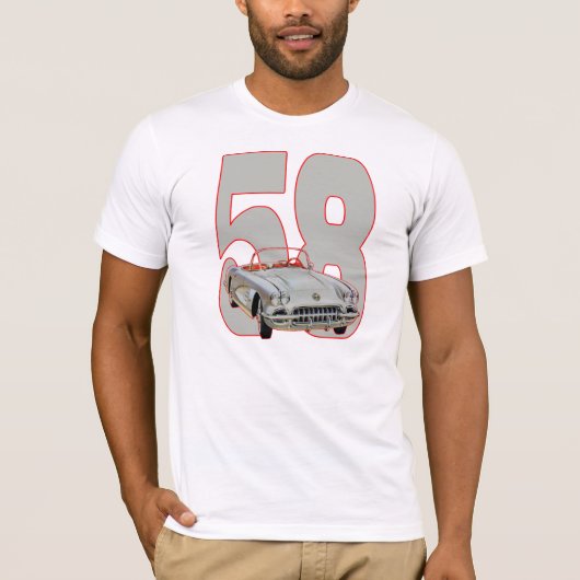 Corvette 1958 t-shirt (Voorkant)