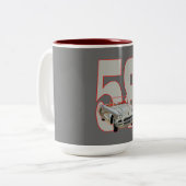 Corvette 1958 tweekleurige koffiemok (Voorkant links)