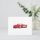 Corvette 1959 briefkaart (Staand voorkant)