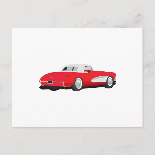 Corvette 1959 briefkaart (Voorkant)