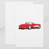 Corvette 1959 briefpapier (Voorkant / Achterkant)