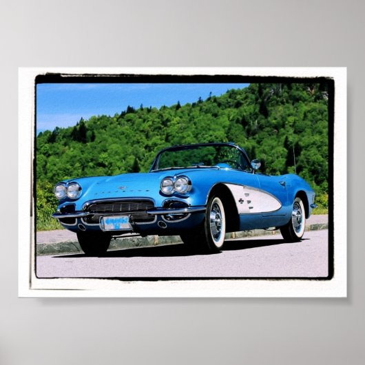 Corvette 1961 poster (Voorkant)