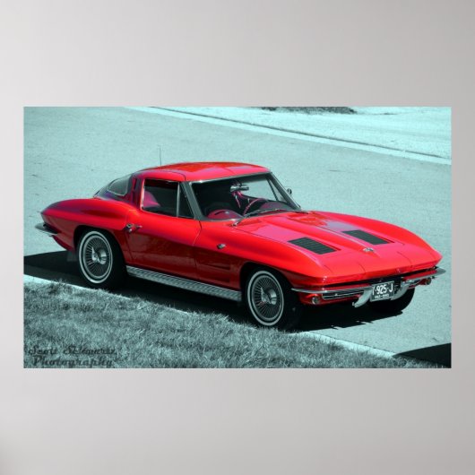 Corvette 1963 poster (Voorkant)