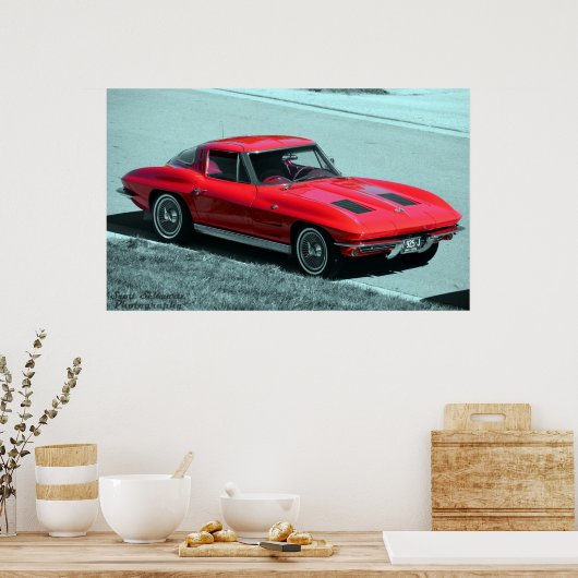 Corvette 1963 poster (Keuken)