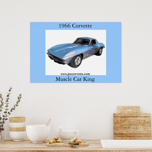 Corvette 1966 poster (Keuken)
