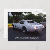 Corvette 1975 briefkaart (Voorkant / Achterkant)