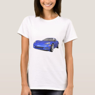 Corvette 2008: Sportauto: Blauwe afwerking: T-shirt