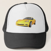 Corvette 2008: Sportauto: Gele afwerking: Trucker Pet (Voorkant)