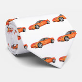 Corvette 2008: Sportauto: Oranje finish: Stropdas (Opgerold)