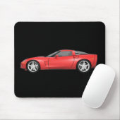 Corvette 2008: Sportauto: Rode afwerking: Muismat (Met muis)