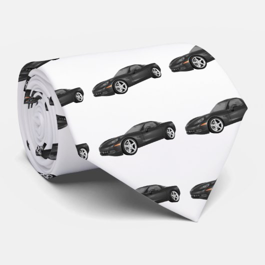 Corvette 2008: Sportauto: Zwarte afwerking Stropdas (Opgerold)