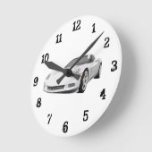Corvette 2008: Wandklok (Hoek)