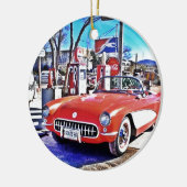 Corvette 66 keramisch ornament (Links)