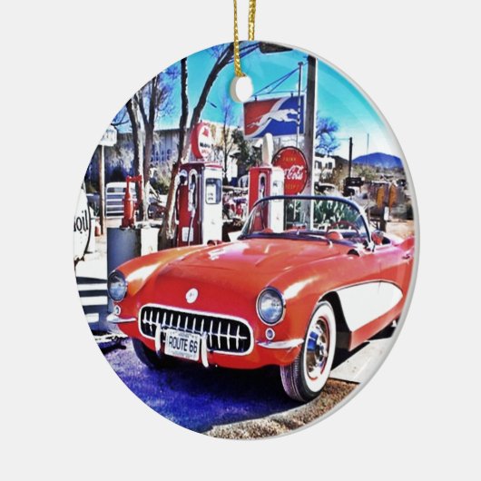 Corvette 66 keramisch ornament (Links)