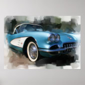 Corvette Art Print (Voorkant)
