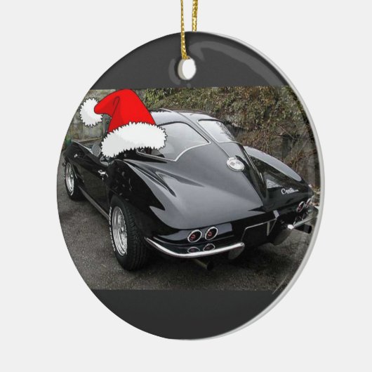 Corvette Black Split Window/Kerstmis Keramisch Ornament (Links)