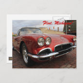  corvette briefkaart (Voorkant / Achterkant)