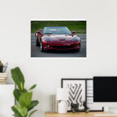 Corvette C6 Grand Sport Convertible Poster (Thuiskantoor)