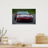 Corvette C6 Grand Sport Convertible Poster (Keuken)