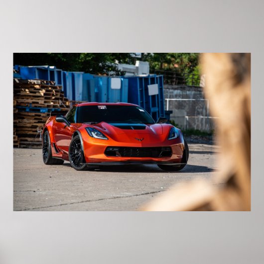 Corvette C7 Z06 Poster (Voorkant)