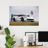 Corvette C7 Z06 Poster (Thuiskantoor)