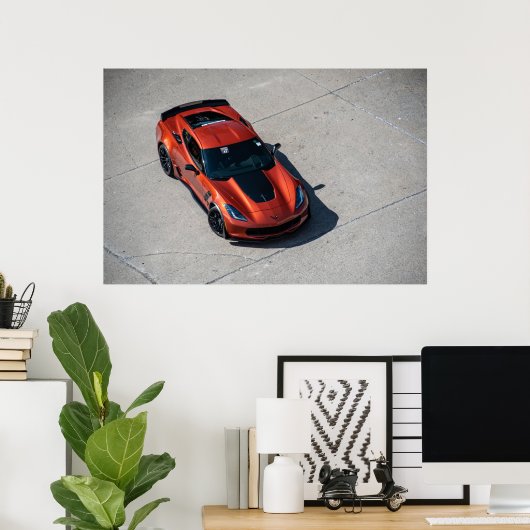Corvette C7 Z06 Poster (Thuiskantoor)