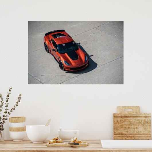 Corvette C7 Z06 Poster (Keuken)