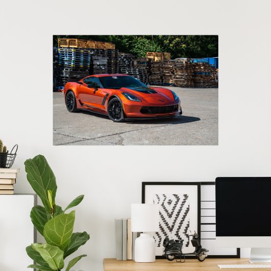 Corvette C7 Z06 Poster (Thuiskantoor)