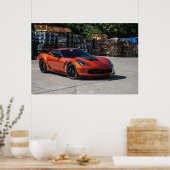 Corvette C7 Z06 Poster (Keuken)
