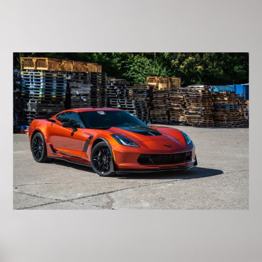 Corvette C7 Z06 Poster (Voorkant)