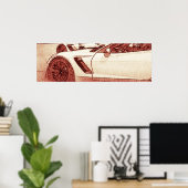 Corvette C7R Z06 Schets Poster (Thuiskantoor)