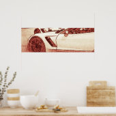 Corvette C7R Z06 Schets Poster (Keuken)